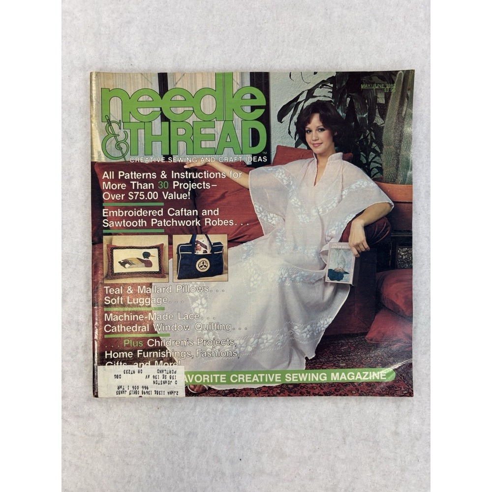Vintage Needle & Thread Sewing Craft Patterns May/June 1982 Magazine Children‎